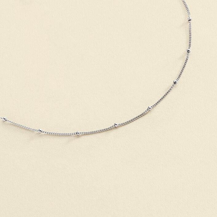 Chaine BALLSHOT - Argenté - Colliers  | Agatha