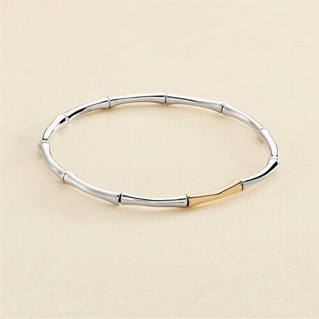 Bracelet souple BAMBOO - Argenté / Doré - Bracelets  | Agatha