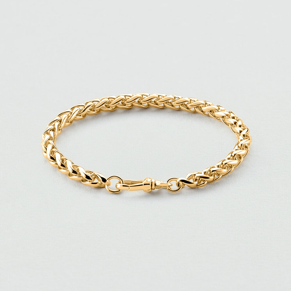 Bracelet souple MAILLE PALMIER - Doré