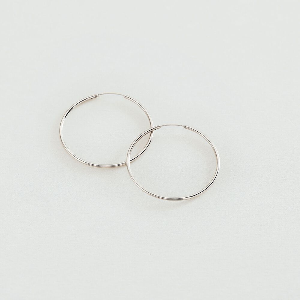Créoles CREOLA - Argenté - Boucles d'oreilles fantaisies  | Agatha