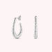 Créoles HARMONIE - Argenté - Boucles d'oreilles  | Agatha