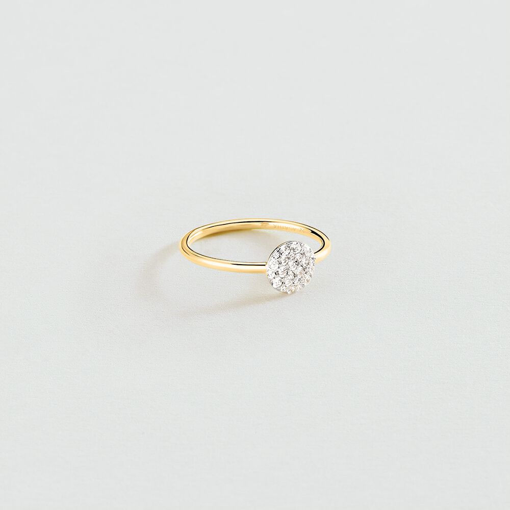 Bague fine CRYSTAL - Cristal / Doré - Bagues avec pierre  | Agatha