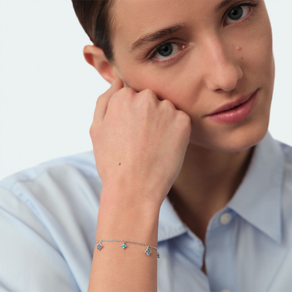 Bracelet souple BELOVED - Multicolore / Argent&eacute; - Bracelets souples  | Agatha