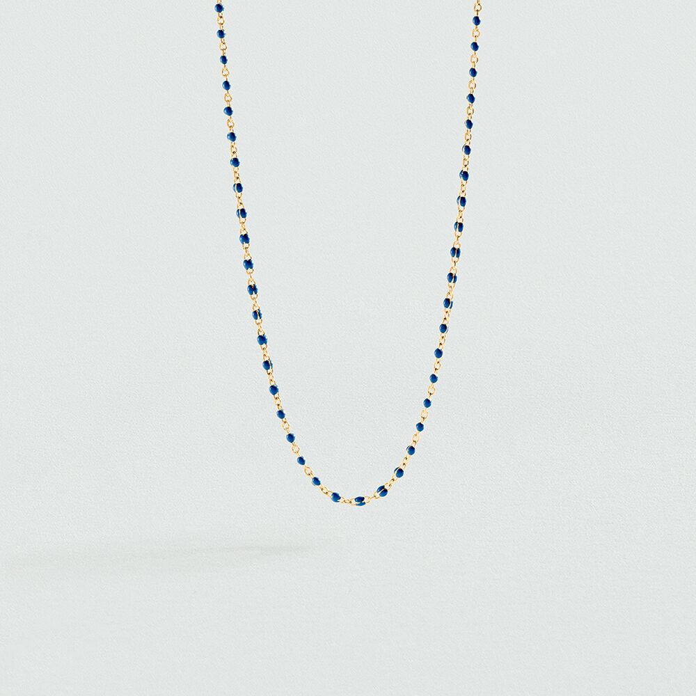 Collier ras du cou SMARTY - Bleu / Dor&eacute; - Colliers ras du cou  | Agatha