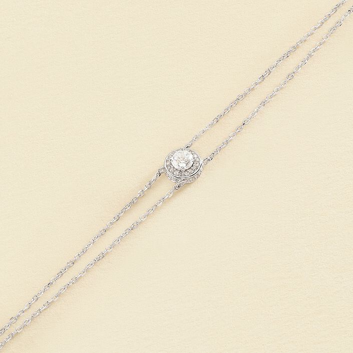 Bracelet souple IMPERIAL - Cristal / Argenté - Bracelets  | Agatha