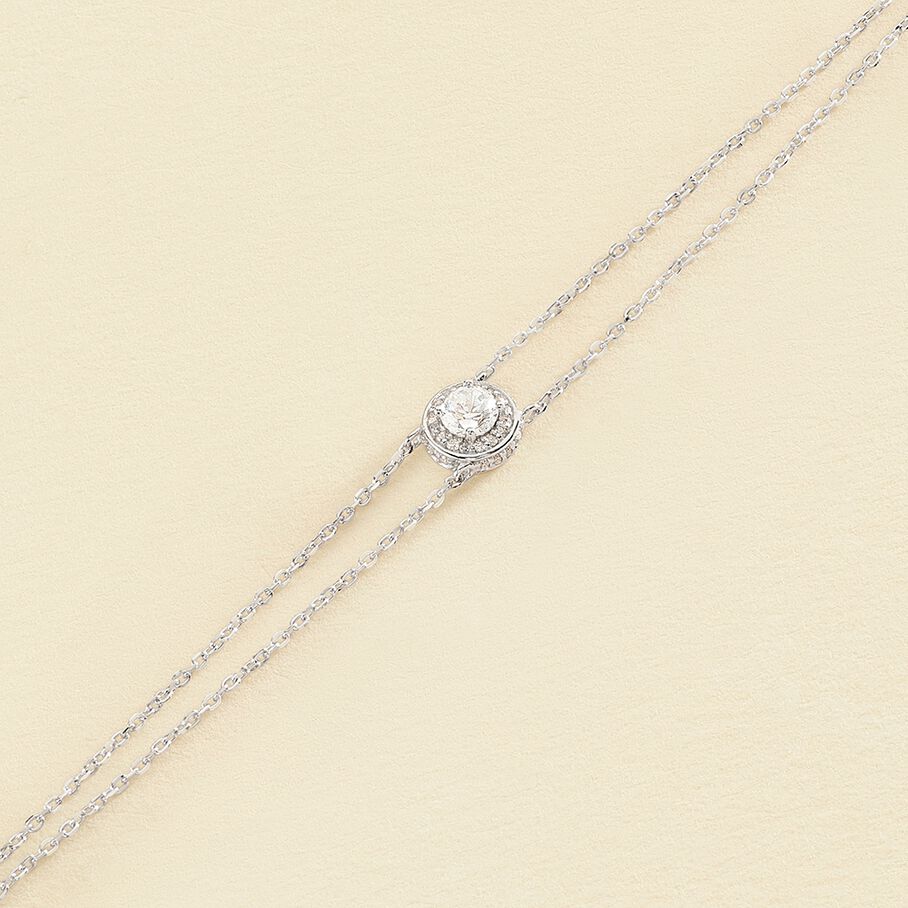 Bracelet souple IMPERIAL - Cristal / Argenté - Bracelets  | Agatha
