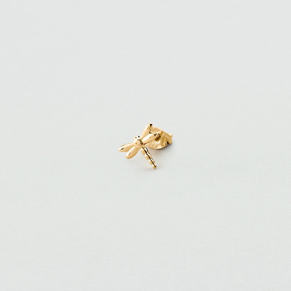 Puce &agrave; l'unit&eacute; LIBELLULE MIX & MATCH - Dor&eacute; - Boucles d'oreilles  | Agatha