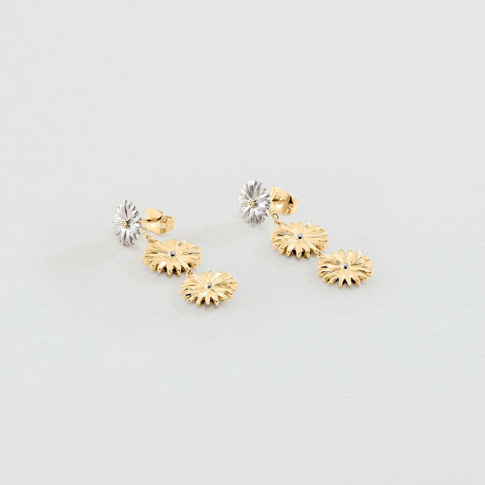 Boucles D'oreilles Clips Vintage Années 80 - Doré Et Strass - Créateur Agatha - Occasion