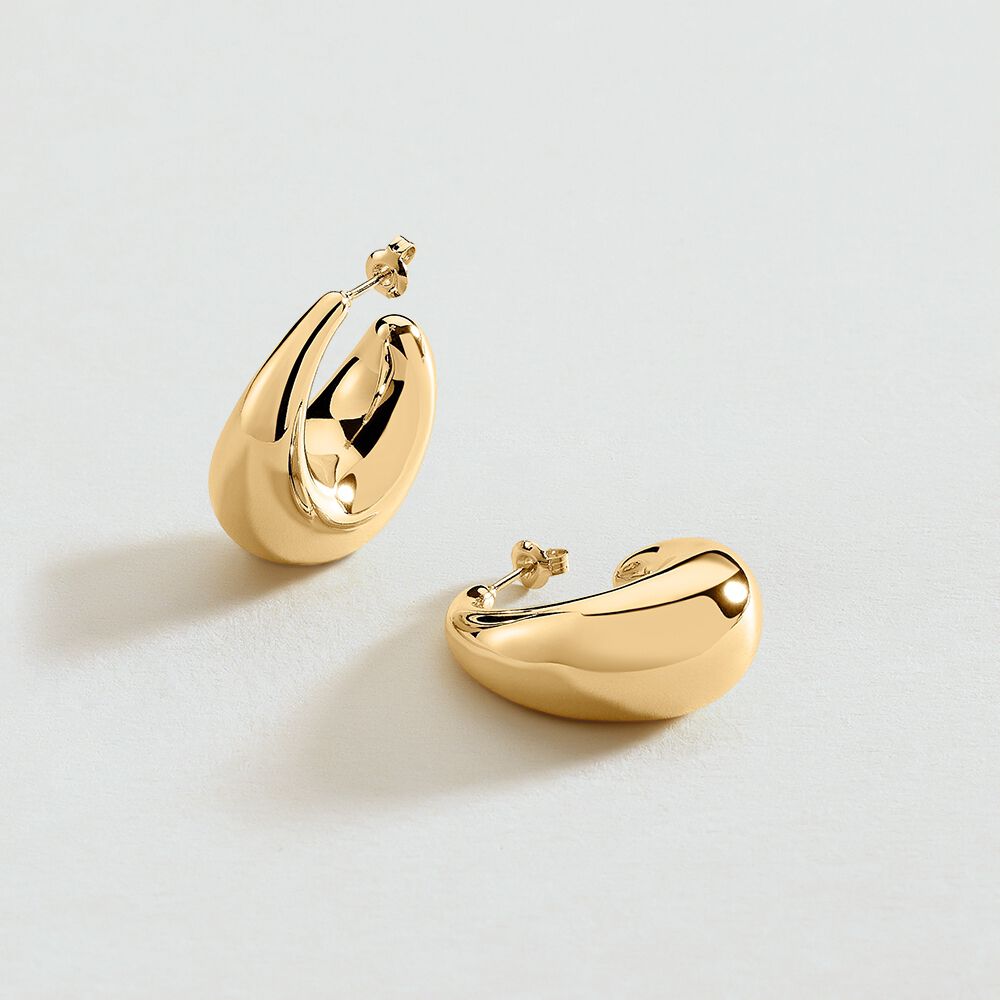 Créoles DANAE - Doré - Boucles d'oreilles fantaisies  | Agatha