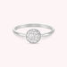 Bague fine SCINTILL - Cristal / Argenté - Bagues  | Agatha