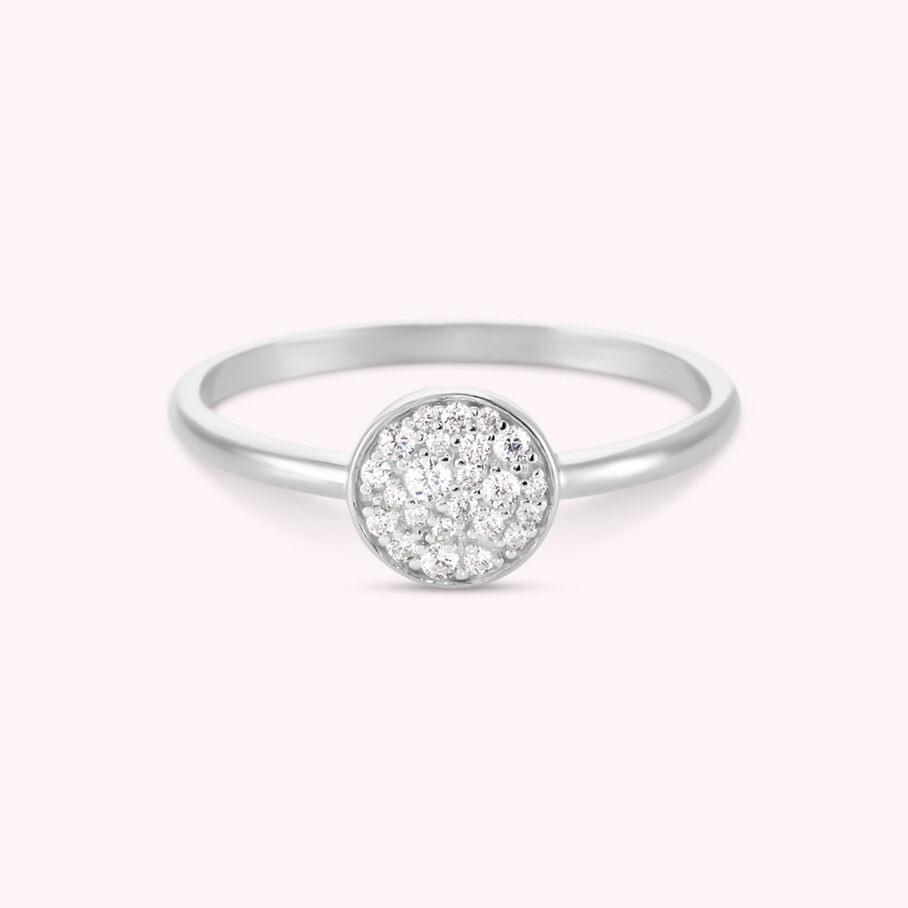 Bague fine SCINTILL - Cristal / Argenté - Bagues  | Agatha