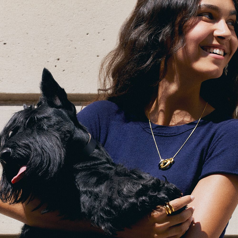 Collier mi-long TRIJONC - Dor&eacute; / Argent&eacute; - Colliers fantaisie  | Agatha