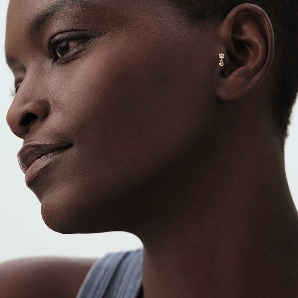 Piercing H&eacute;lix & Tragus MIX& MATCH - Cristal / Dor&eacute; - Piercing H&eacute;lix & Tragus  | Agatha