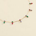 Collier ras du cou ASTRE - Multicolore / Doré - Colliers  | Agatha