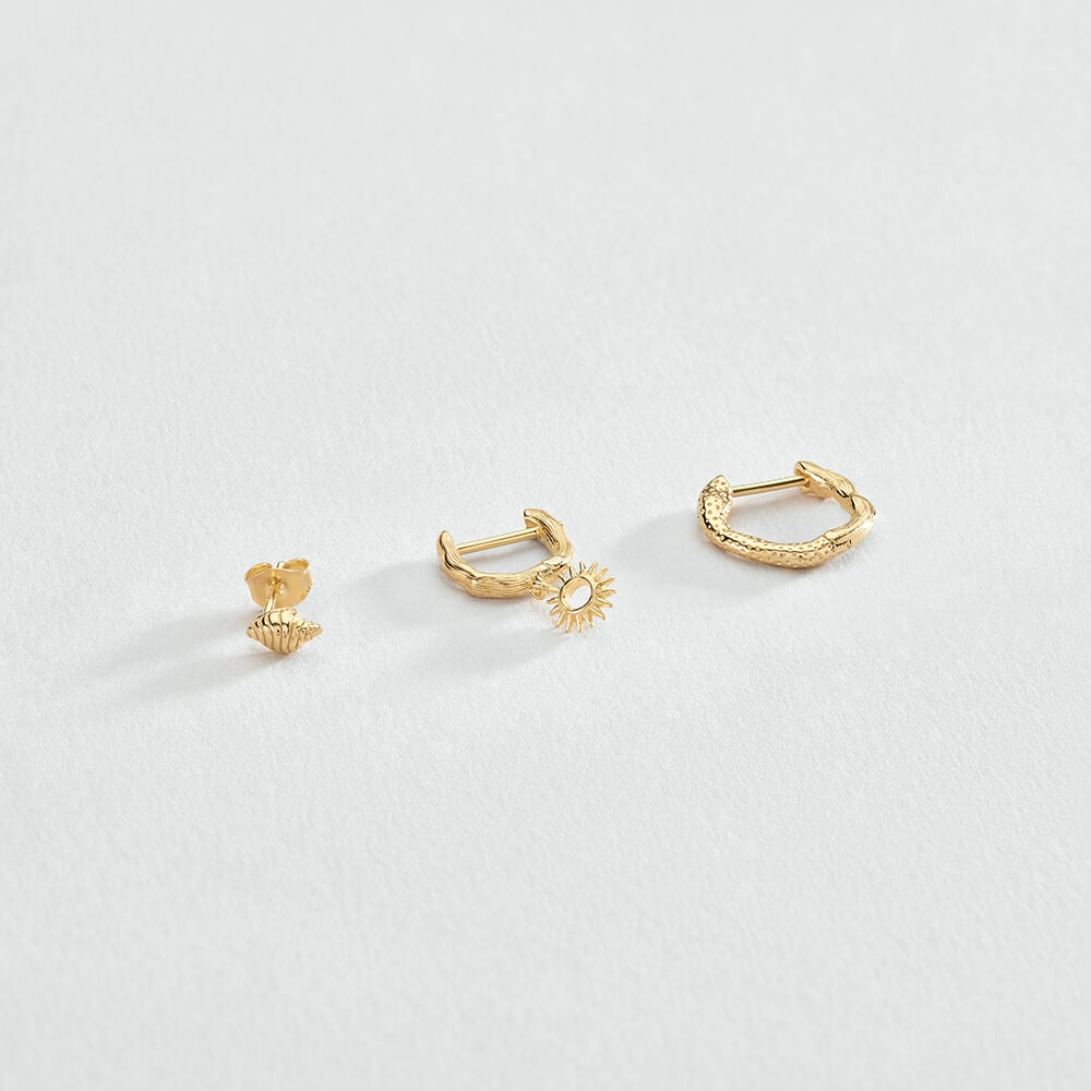 Piercing créole SEASIDE - Doré - Piercings  | Agatha