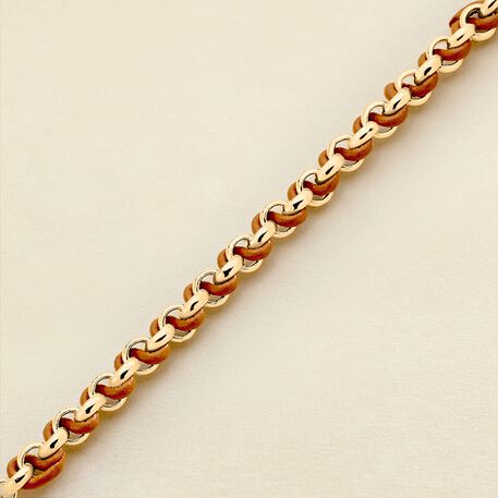 Bracelet souple TWIGGY - Doré / Camel - Bracelets  | Agatha