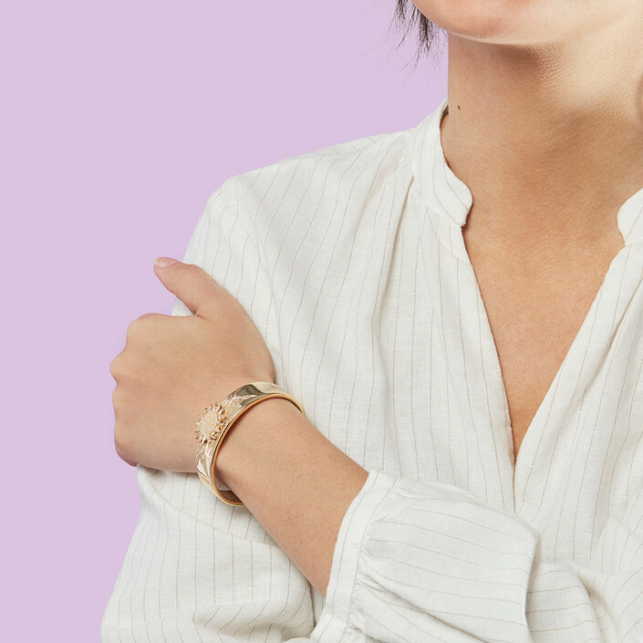Manchette BIGBANG - Cristal / Doré - Bracelets  | Agatha