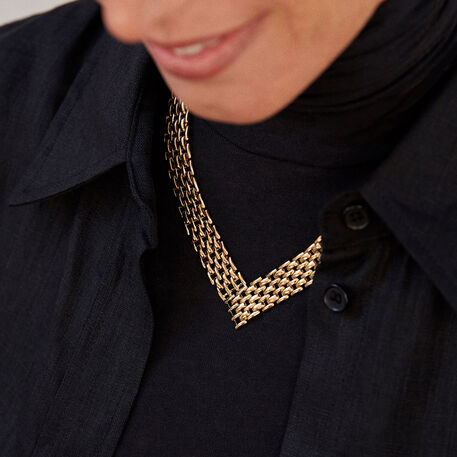 Collier mi-long MINUIT - Doré - Colliers  | Agatha