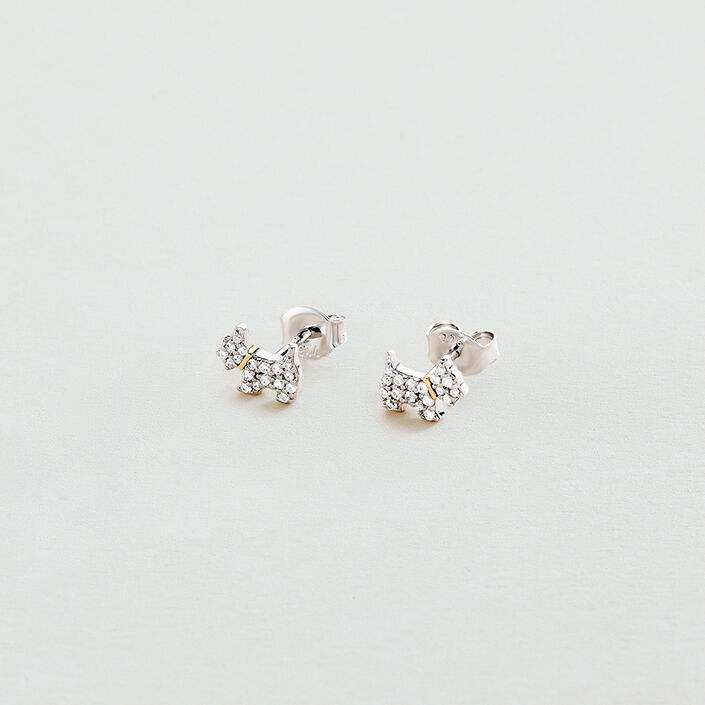 Boucles d'oreilles puces MASCOTTE - Argenté / Doré - Boucles d'oreilles puces  | Agatha