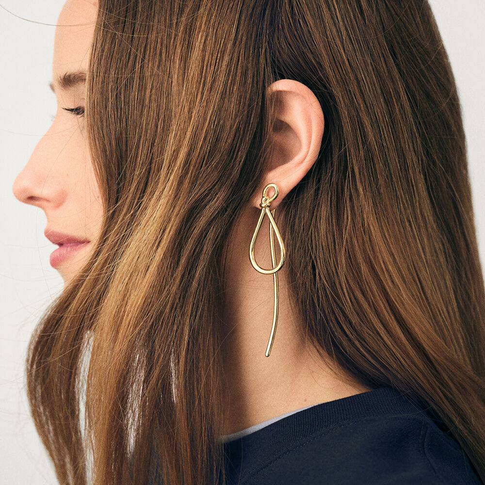 Boucles d'oreilles pendantes MAUDE - Doré - Boucles d'oreilles fantaisies  | Agatha