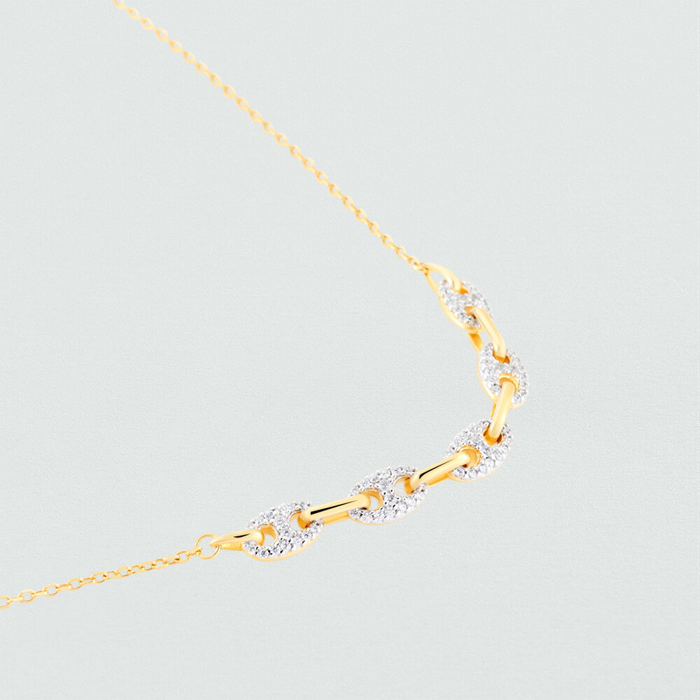 Collier mi-long ETREINTE - Argenté / Doré - Outlet  | Agatha