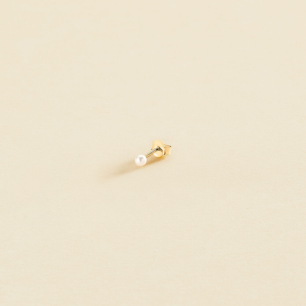 Piercing puce LOUNA - Perle / Doré - Piercings  | Agatha