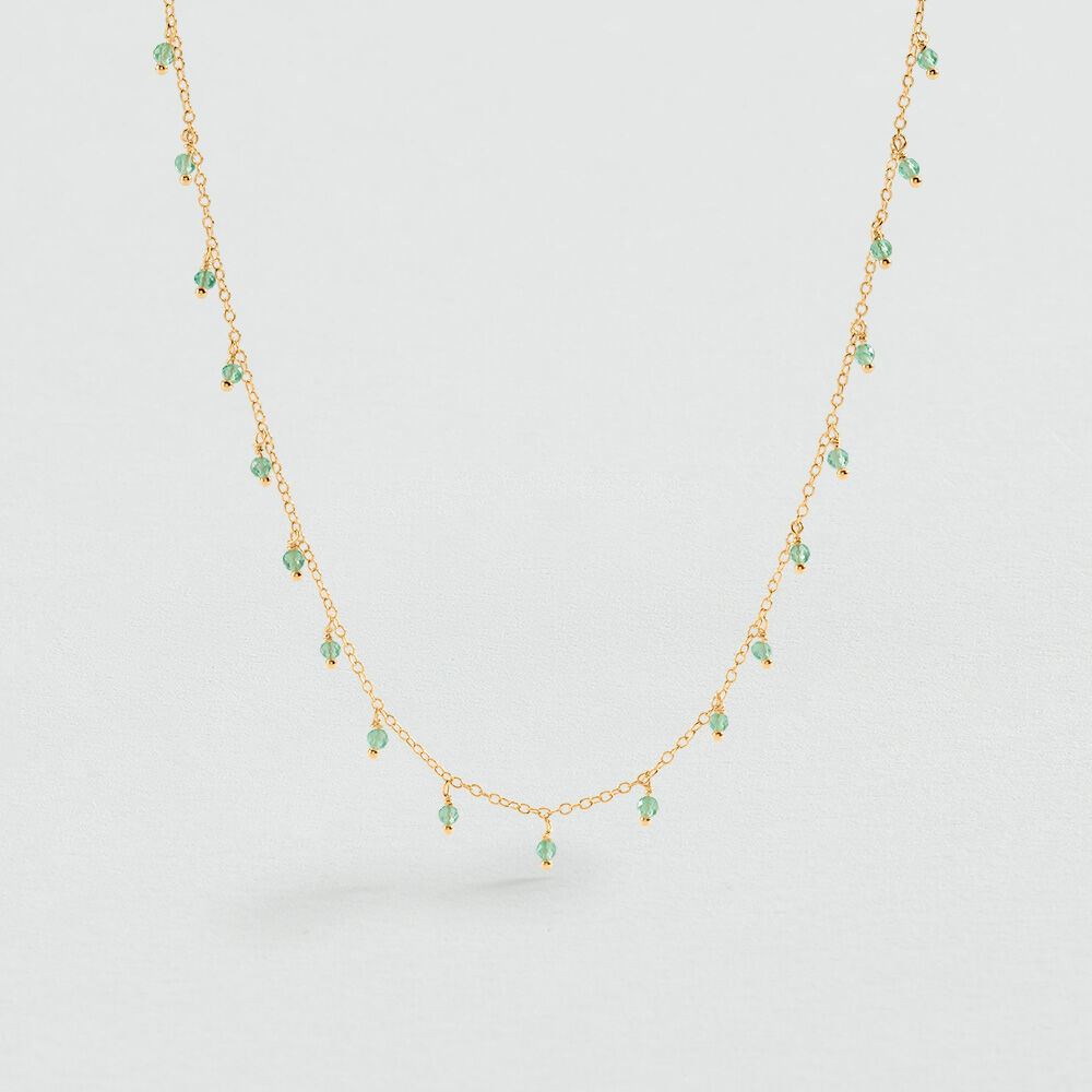 Collier ras du cou ALMA - Quartz Vert