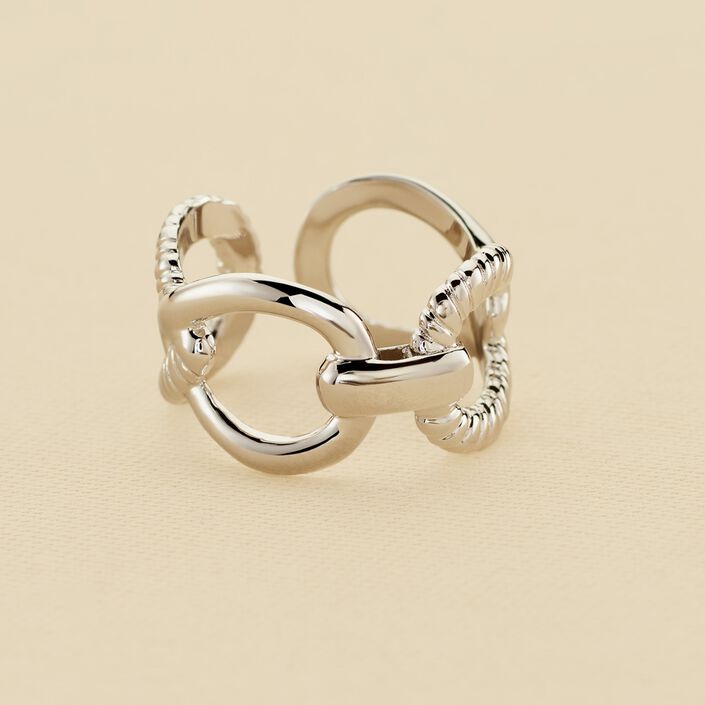 Bague ajustable HARMONIE - Argenté - Bagues  | Agatha