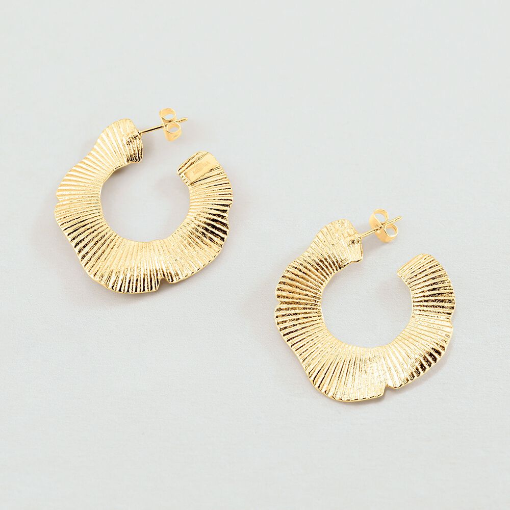 Créoles VENUS - Doré - Boucles d'oreilles fantaisies  | Agatha