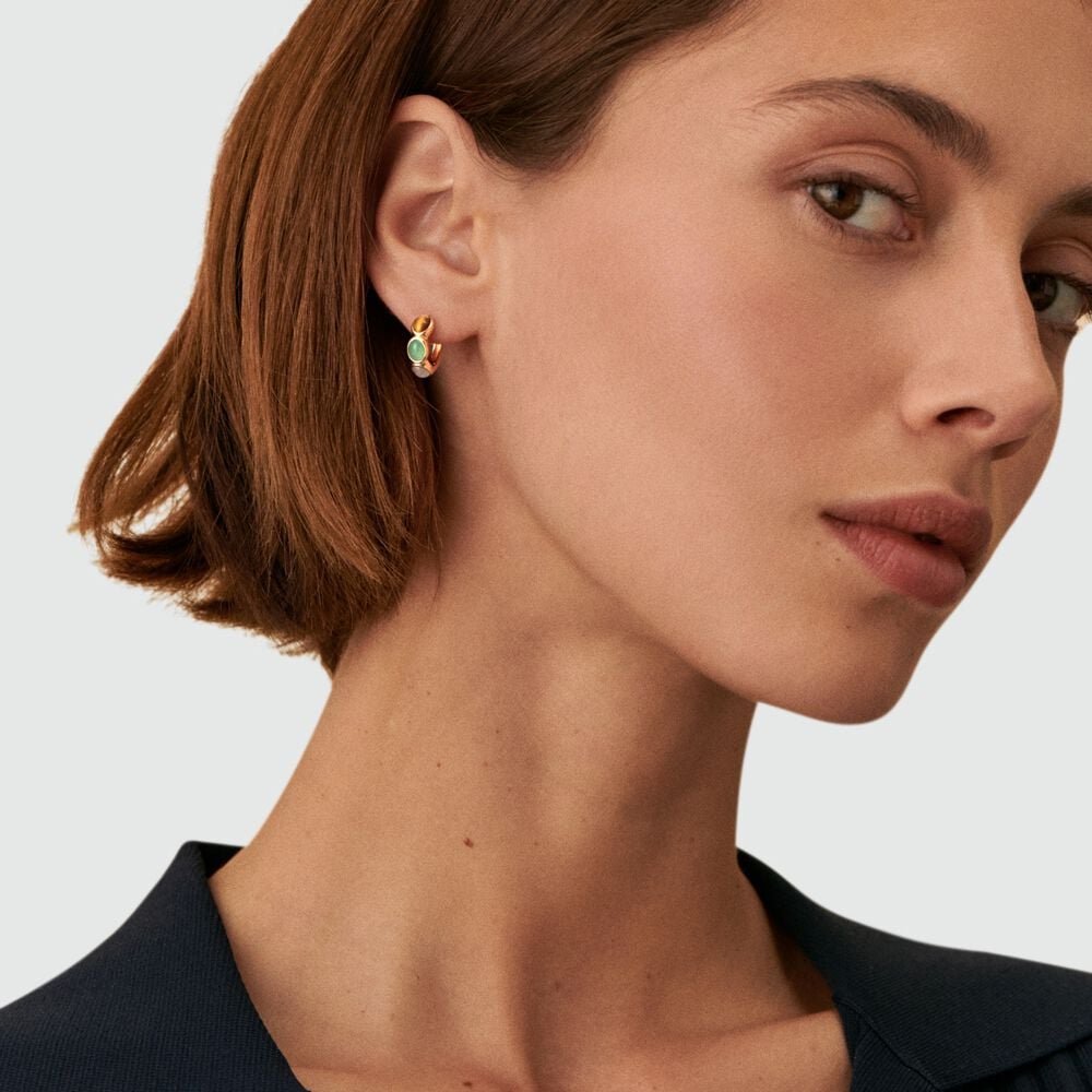 Piercing créole LEIA - Multicolore / Doré - Piercings  | Agatha