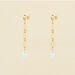 Boucles d'oreilles pendantes IDYLLE - Perle / Doré - Boucles d'oreilles  | Agatha