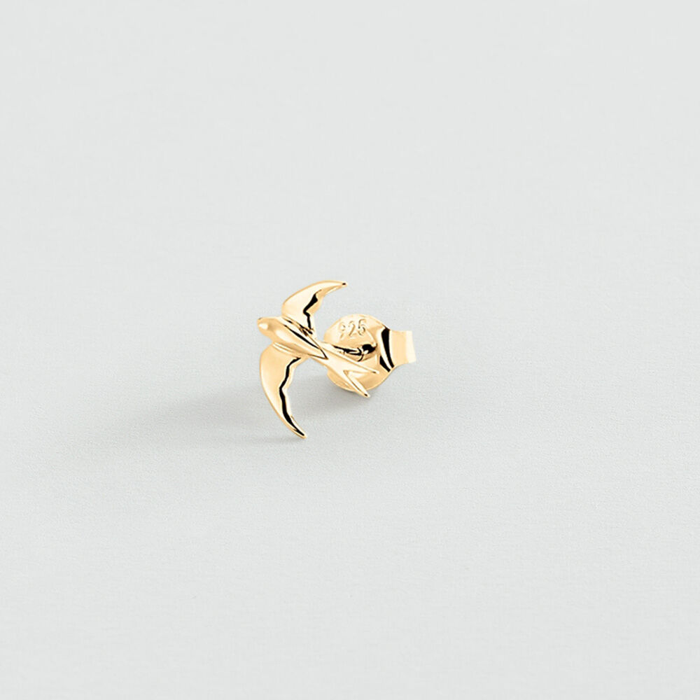 Boucles d'oreilles puces OISEAU MIX & MATCH - Dor&eacute; - Boucles d'oreilles puces  | Agatha