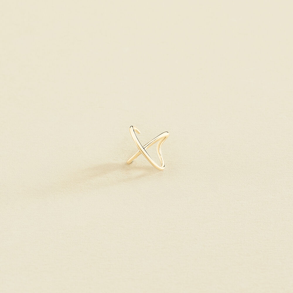 Piercing ear cuff CRUZADO - Doré - Piercings  | Agatha