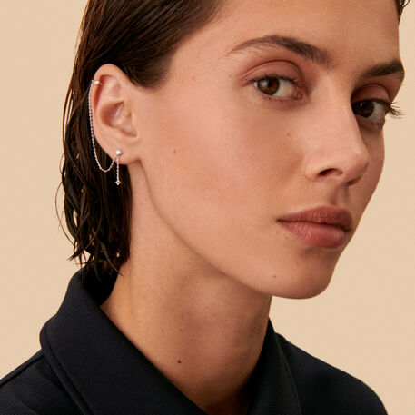 Piercing ear cuff AMAS - Cristal / Argenté - Piercings  | Agatha