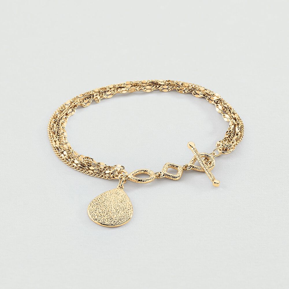 Bracelet souple NEBET - Doré - Bracelets chaîne  | Agatha