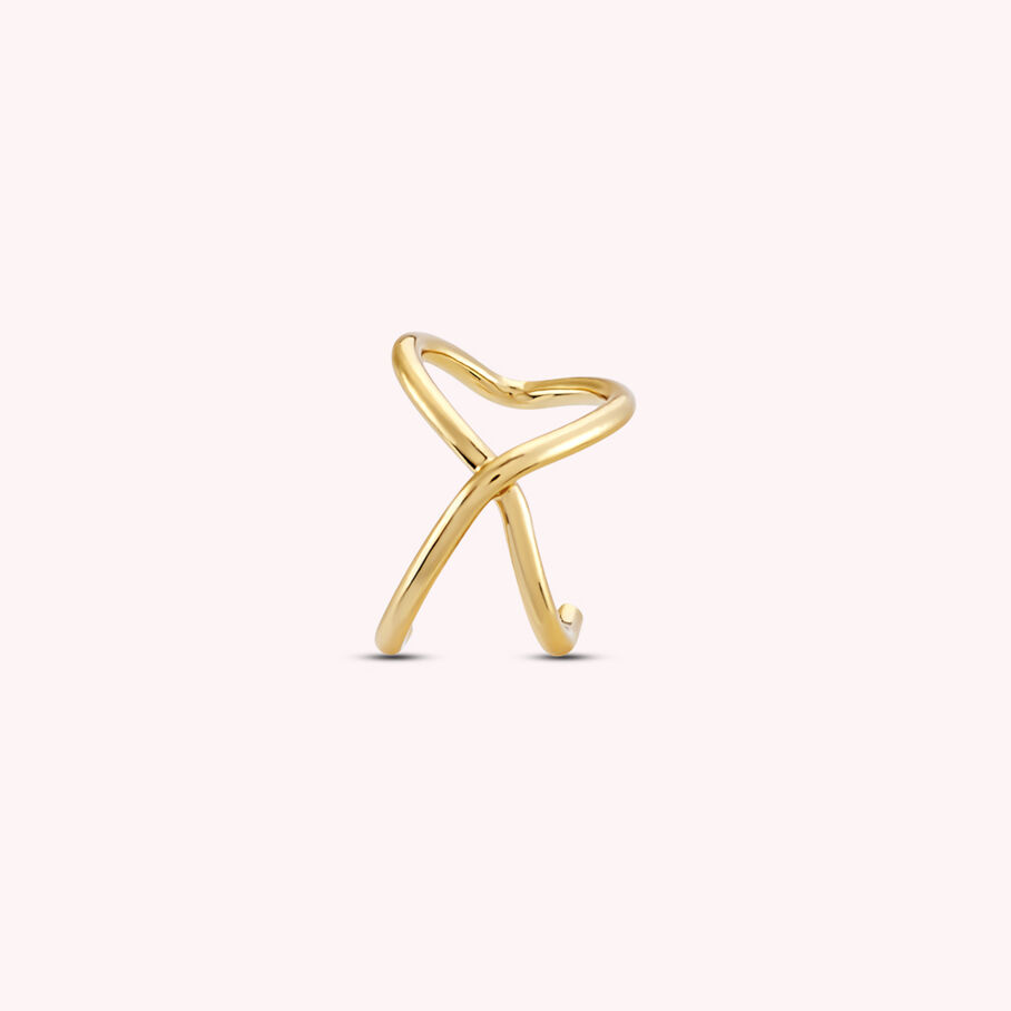 Piercing ear cuff CRUZADO - Doré - Piercings  | Agatha