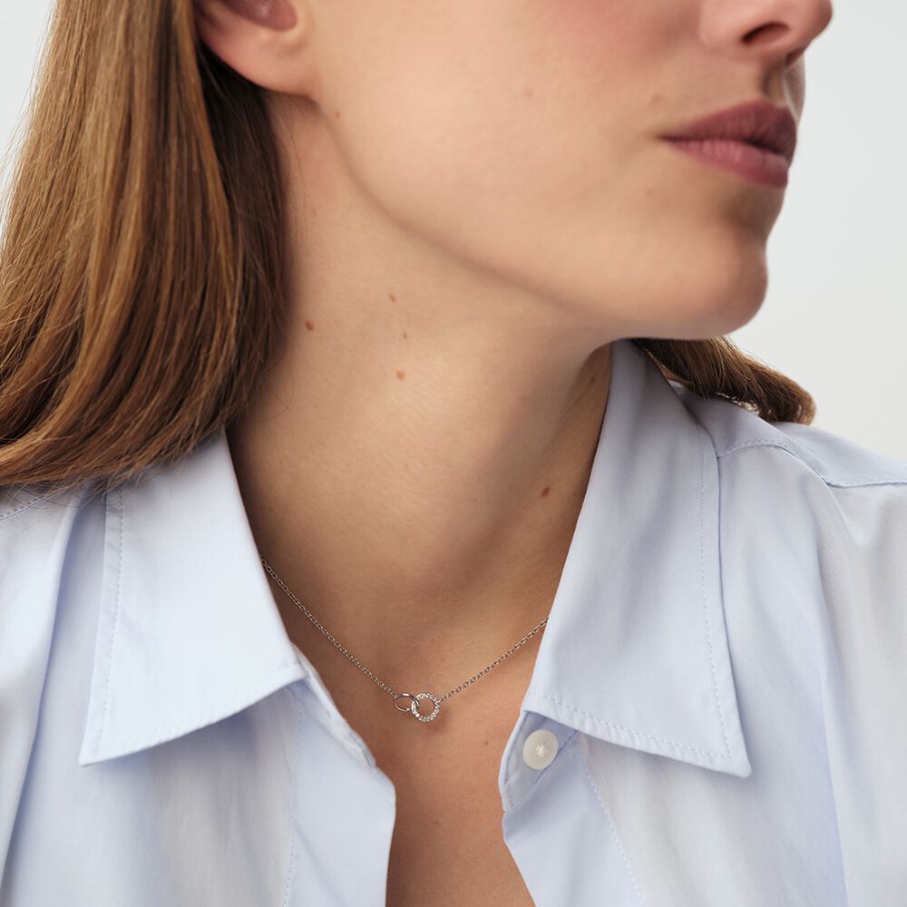 Collier ras du cou RONDOU - Cristal / Argenté - Colliers fantaisie  | Agatha