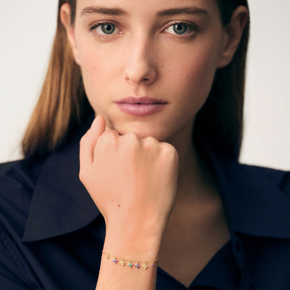 Bracelet souple BELOVED - Multicolore / Doré - Bracelets fantaisie  | Agatha
