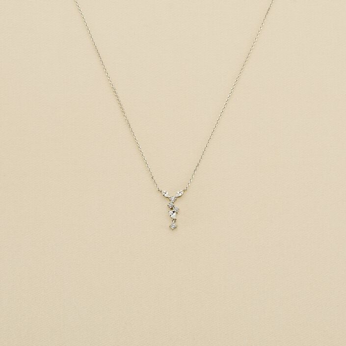 Collier ras du cou PLEIADES - Cristal / Argenté - Colliers  | Agatha
