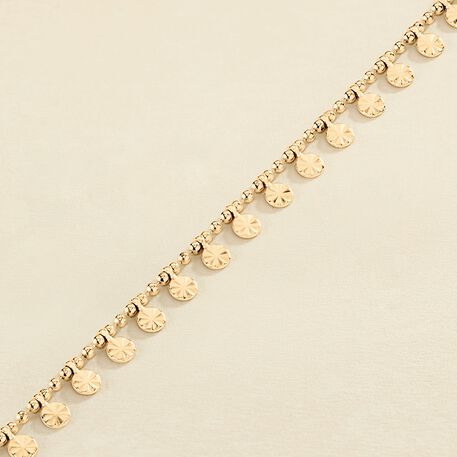 Bracelet souple GOLDEN - Cristal / Doré - Bracelets  | Agatha