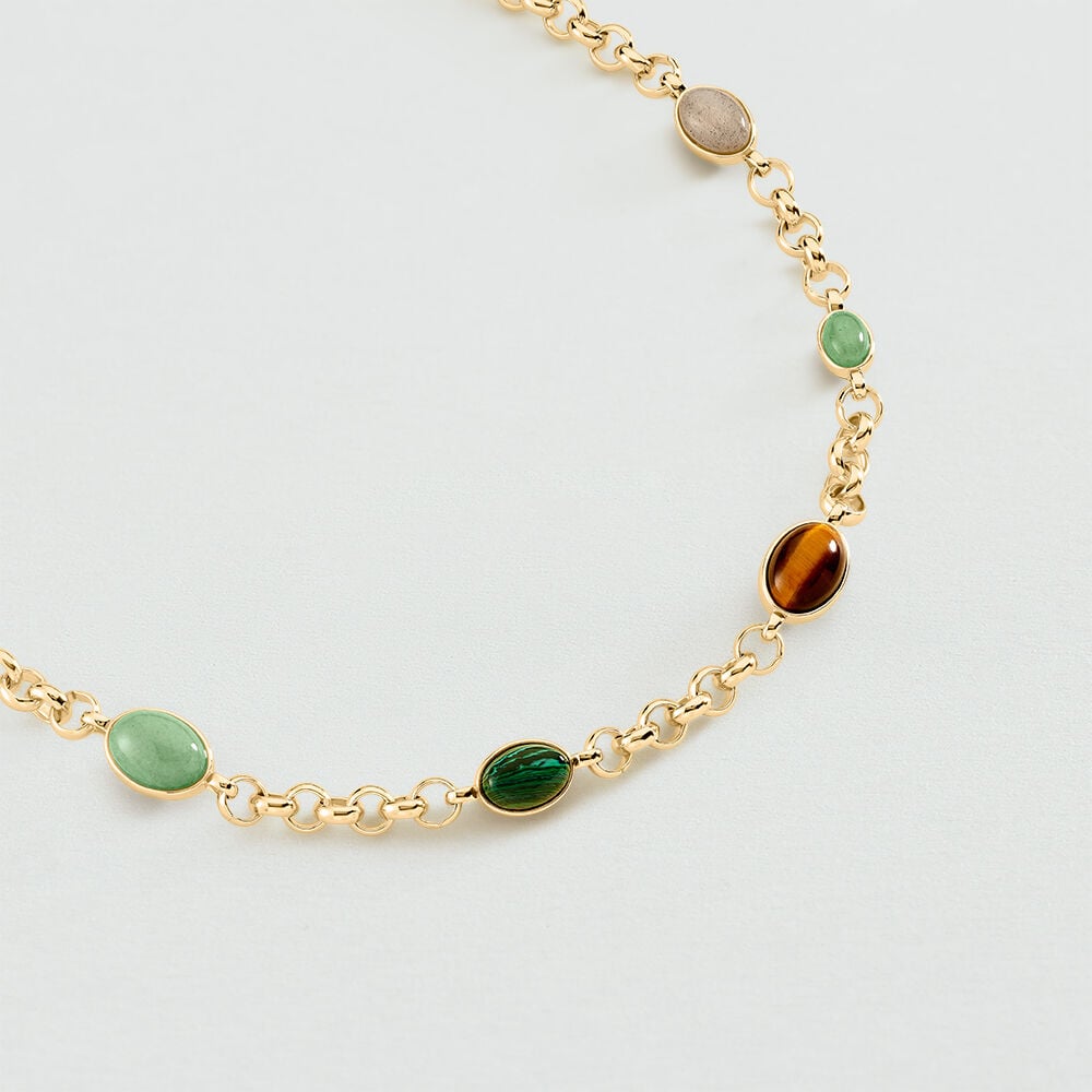 Collier ras du cou RHEA - Multicolore / Dor&eacute; - Colliers fantaisie  | Agatha