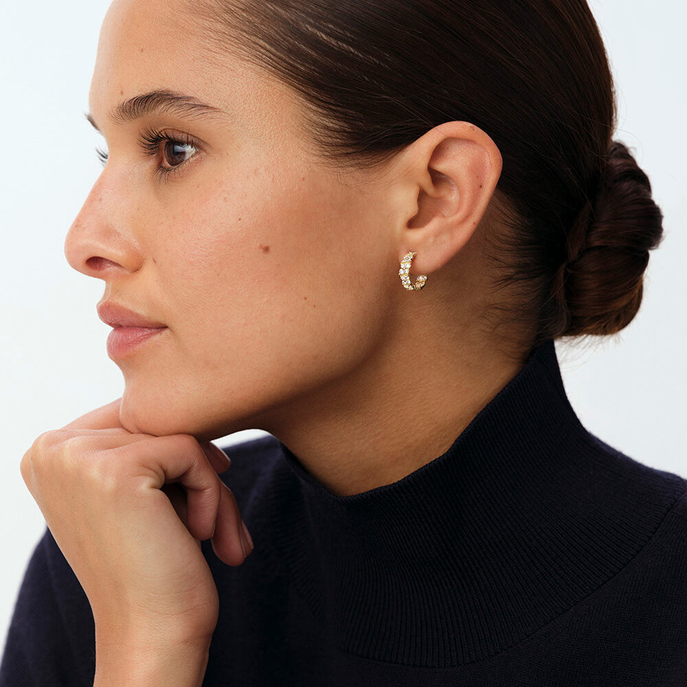 Cr&eacute;oles BELOVED - Cristal / Dor&eacute; - Cr&eacute;oles  | Agatha