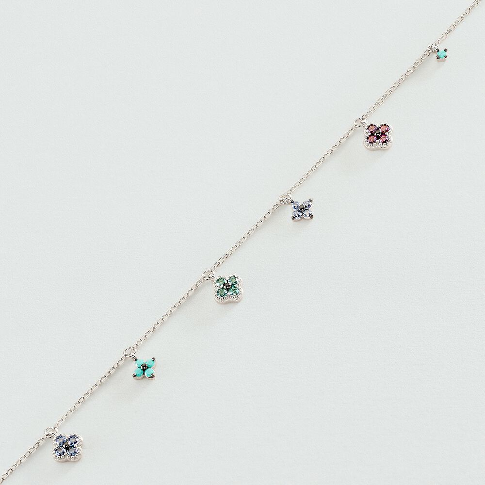 Bracelet souple BELOVED - Multicolore / Argent&eacute; - Bracelets cha&icirc;ne  | Agatha