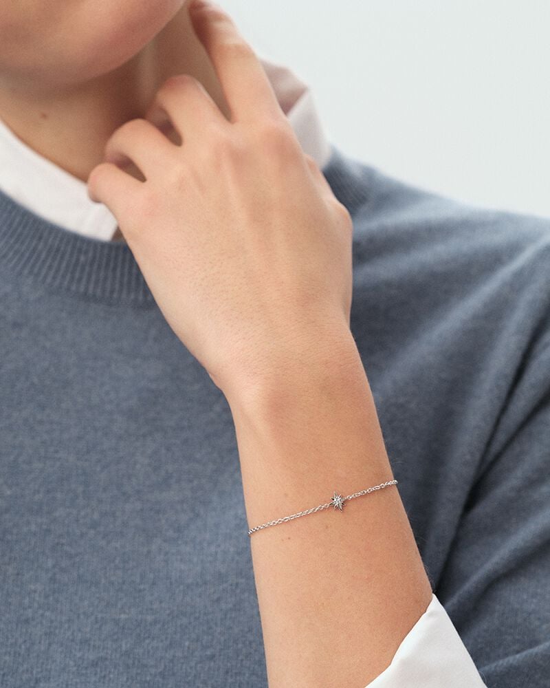 Bracelet souple OURSE - Cristal / Argenté - Bracelets fantaisie  | Agatha Bracelet souple OURSE - Cristal / Argenté - Bracelets fantaisie  | Agatha