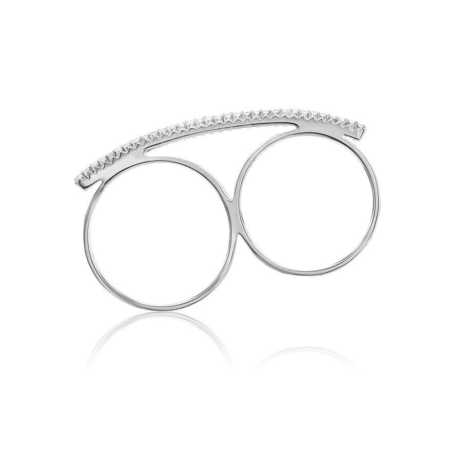 Bague fine PRECIOUS - Cristal / Argenté - Bagues  | Agatha