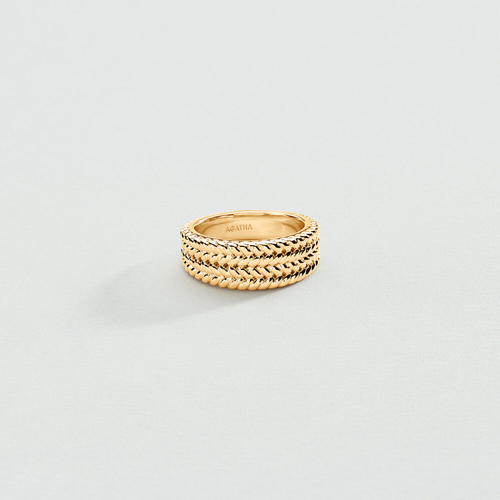 Bague fine TUILERIES - Doré - Bagues fines  | Agatha