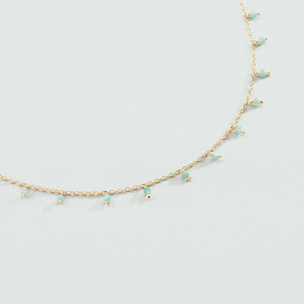 Collier ras du cou DANGLE - Amazonite - Colliers fantaisie  | Agatha