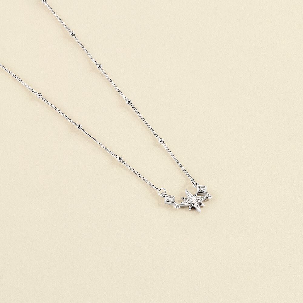 Collier ras du cou OURSE - Cristal / Argenté