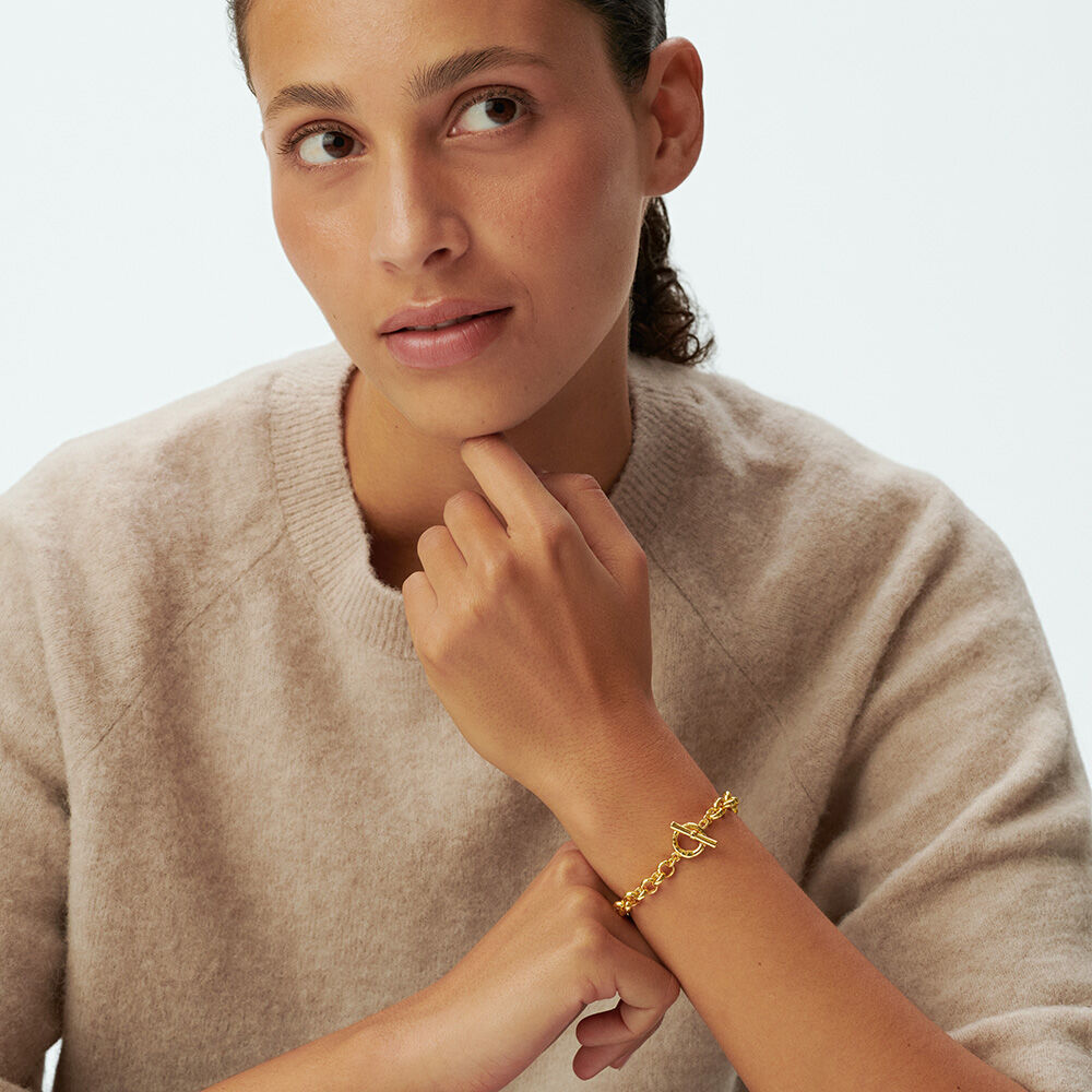 Bracelet souple BRA2GAMBETTA - Dor&eacute; - Bracelets souples  | Agatha