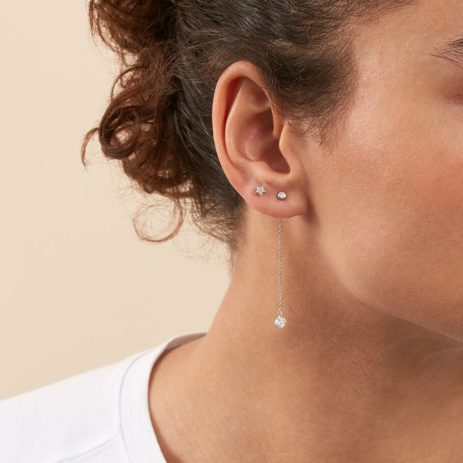 Piercing puce STARRY - Argenté - Piercings  | Agatha